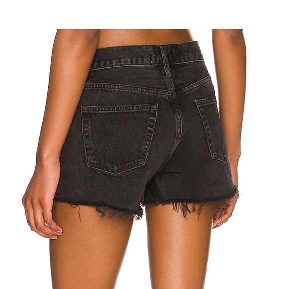 Agolde black parker shorts - Picture 2 of 5